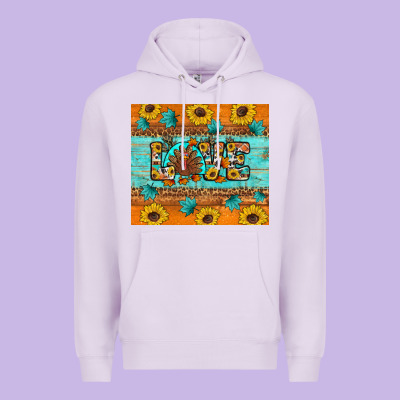 Sunflower Leopard Thanksgiving Love Premium Hoodie Designed By Artiststas
