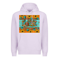 Lilac Sunflower Leopard Thanksgiving Love Premium Hoodie - Artiststas