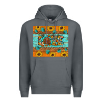 Rock Sunflower Leopard Thanksgiving Love Premium Hoodie - Artiststas