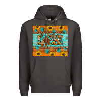 Smoke Sunflower Leopard Thanksgiving Love Premium Hoodie - Artiststas