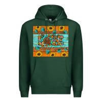 Sports Green Sunflower Leopard Thanksgiving Love Premium Hoodie - Artiststas