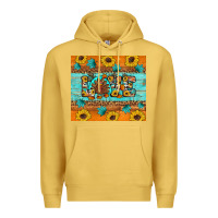 Antique Gold Sunflower Leopard Thanksgiving Love Premium Hoodie - Artiststas