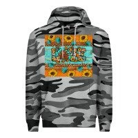Slate Camo Sunflower Leopard Thanksgiving Love Premium Hoodie - Artiststas