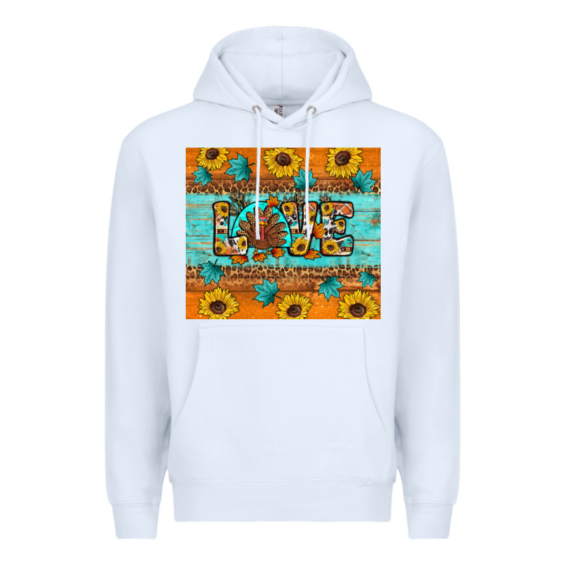 Sunflower Leopard Thanksgiving Love Premium Hoodie by Artiststas | Teevron