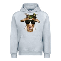 Heather Grey camouflage bandana goat Urban Hoodie - Jasminsmagicworld