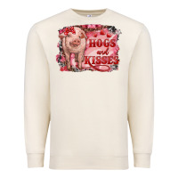 Sandshell valentine's day pig hogs and kisses Premium Sweatshirt - RanaPortraitStore