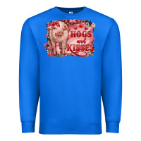 True Royal valentine's day pig hogs and kisses Premium Sweatshirt - RanaPortraitStore