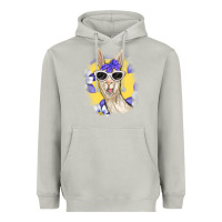 Moon Dust Llama With Sunglasses Heavyweight Hoodie - RanaPortraitStore