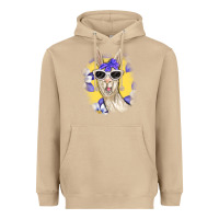 Mushroom Llama With Sunglasses Heavyweight Hoodie - RanaPortraitStore