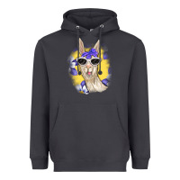 Smoke Llama With Sunglasses Heavyweight Hoodie - RanaPortraitStore