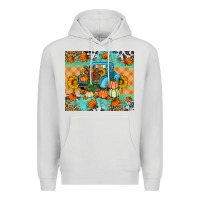 Dove Grey Thanksgiving Truck With Turkey Premium Hoodie - Artiststas