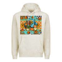 Oatmeal Heather Thanksgiving Truck With Turkey Premium Hoodie - Artiststas