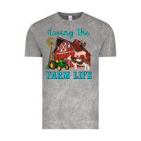 Cloud Rock western loving the farm life barn cow pig rooster tractor wind wheel Vintage Tee - Artiststas