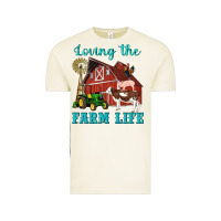 Vintage Arctic western loving the farm life barn cow pig rooster tractor wind wheel Vintage Tee - Artiststas