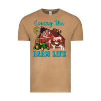 Vintage Camel western loving the farm life barn cow pig rooster tractor wind wheel Vintage Tee - Artiststas