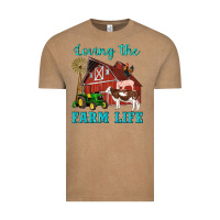 Vintage Coffee western loving the farm life barn cow pig rooster tractor wind wheel Vintage Tee - Artiststas