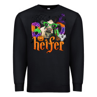 Black boo heifer Premium Sweatshirt - Zillion Design Studio