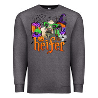 Charcoal Heather boo heifer Premium Sweatshirt - Zillion Design Studio