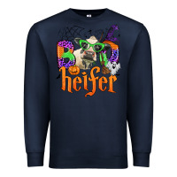 Navy boo heifer Premium Sweatshirt - Zillion Design Studio