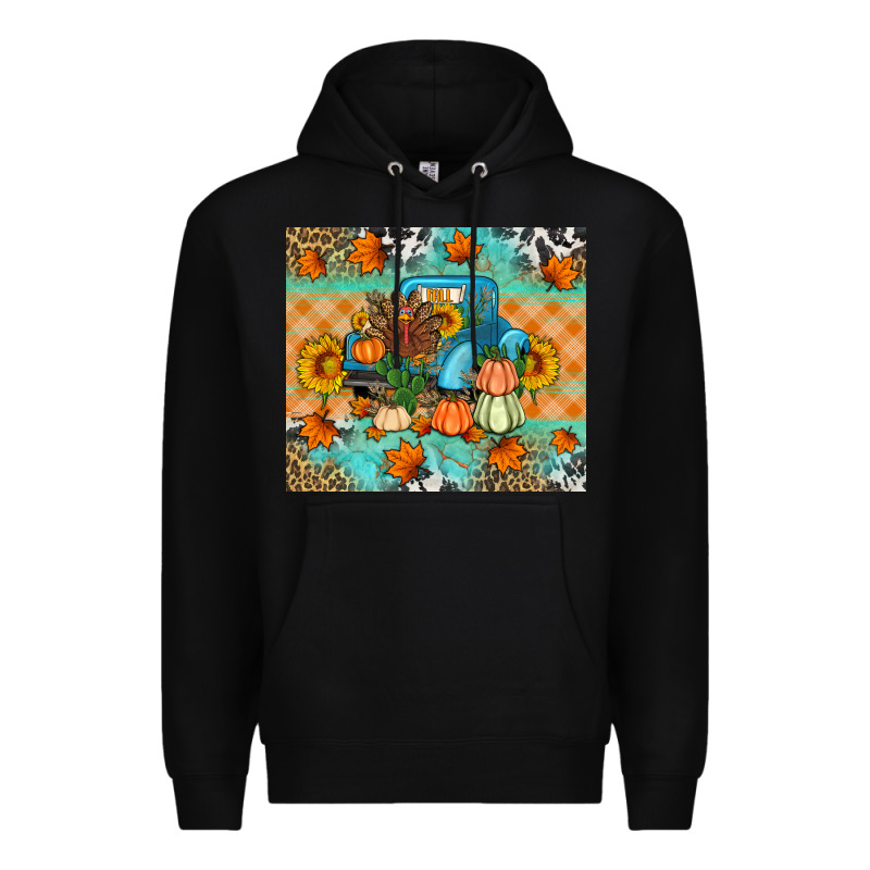 Thanksgiving Truck With Turkey Premium Hoodie by Artiststas | Teevron