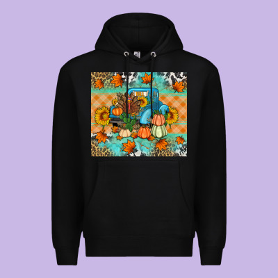 Thanksgiving Truck With Turkey Premium Hoodie Designed By Artiststas