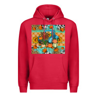 Cardinal Thanksgiving Truck With Turkey Premium Hoodie - Artiststas