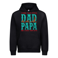 Black i have two titles dad and papa and i rock them both Urban Hoodie - Artiststas