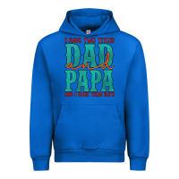 Cobalt i have two titles dad and papa and i rock them both Urban Hoodie - Artiststas