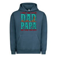 Pigment Midnight Navy i have two titles dad and papa and i rock them both Urban Hoodie - Artiststas