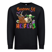 Black beware of heifers Premium Sweatshirt - Zillion Design Studio