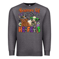 Charcoal Heather beware of heifers Premium Sweatshirt - Zillion Design Studio