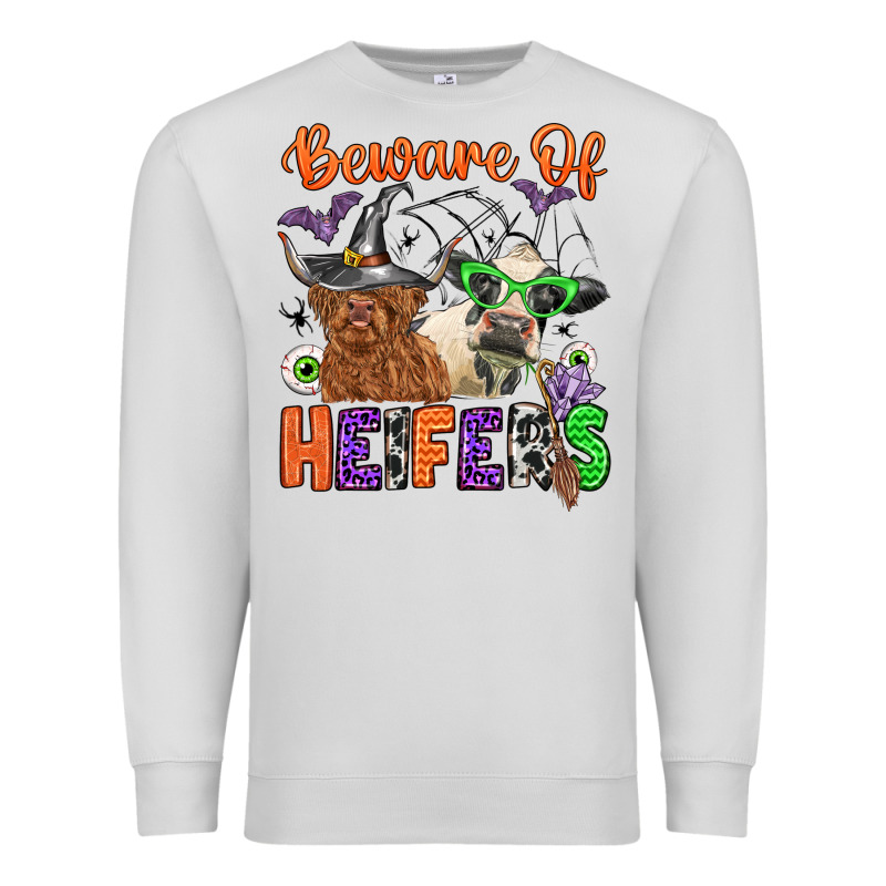 Beware Of Heifers Premium Sweatshirt by Zillion Design Studio | Teevron
