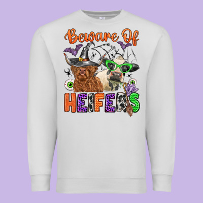 Beware Of Heifers Premium Sweatshirt Designed By Zillion Design Studio