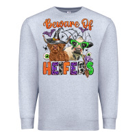 Heather Grey beware of heifers Premium Sweatshirt - Zillion Design Studio