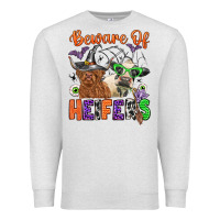 Oatmeal Heather beware of heifers Premium Sweatshirt - Zillion Design Studio