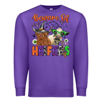 Purple beware of heifers Premium Sweatshirt - Zillion Design Studio