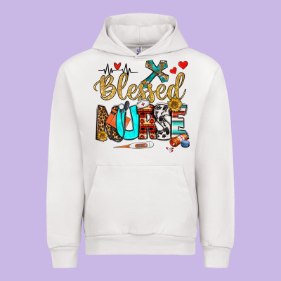 Blessed Nurse Urban Hoodie Designed By Bundleandbundleshop