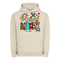 Pigment French Oak blessed nurse Urban Hoodie - BundleAndBundleShop