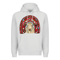 Dove Grey valentines charolais  rainbow Premium Hoodie - JahusDesignShop