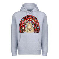 Heather Grey valentines charolais  rainbow Premium Hoodie - JahusDesignShop