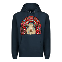 Navy valentines charolais  rainbow Premium Hoodie - JahusDesignShop