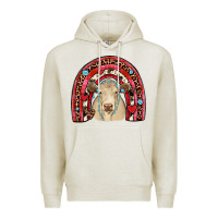 Valentines Charolais  Rainbow Premium Hoodie | Teevron