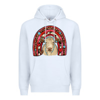 White valentines charolais  rainbow Premium Hoodie - JahusDesignShop