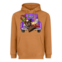 Meerkat Mardi Gras Truck With Farm Animals Heavyweight Hoodie - RanaPortraitStore