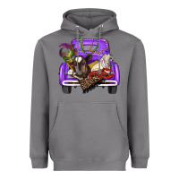 Storm Mardi Gras Truck With Farm Animals Heavyweight Hoodie - RanaPortraitStore