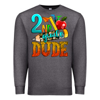 Charcoal Heather 2nd grade dude Premium Sweatshirt - texasbilliewilder