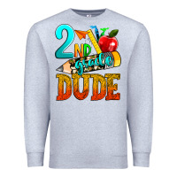 Heather Grey 2nd grade dude Premium Sweatshirt - texasbilliewilder
