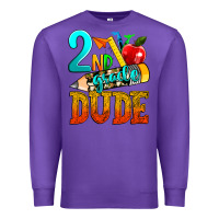 Purple 2nd grade dude Premium Sweatshirt - texasbilliewilder