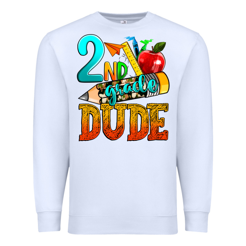 2nd Grade Dude Premium Sweatshirt by texasbilliewilder | Teevron