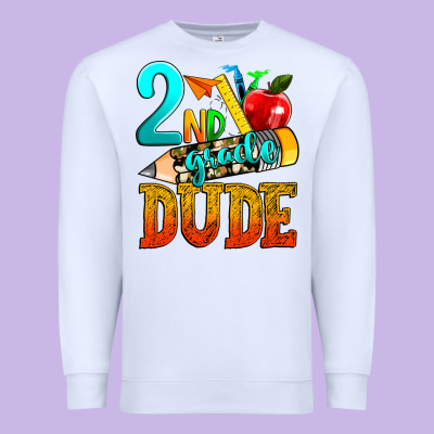 2nd Grade Dude Premium Sweatshirt Designed By Texasbilliewilder